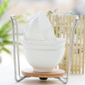 white grade porcelain footed bowl ceramic footed bowl